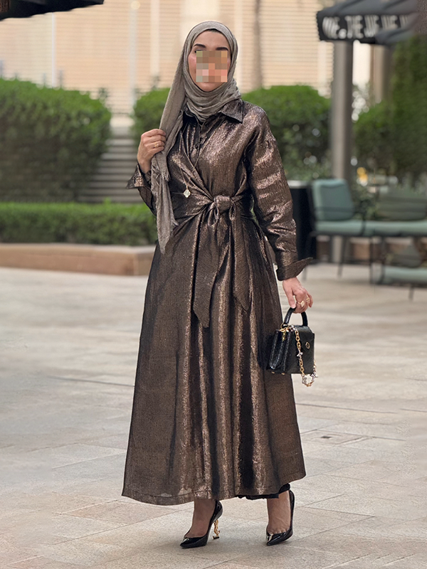 صورة فستان نجمه من Bogative باللون الأنيق تصميم سهرة فاخر